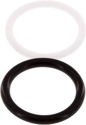 PTFE/NBR Seals Set for ISO 7241-1 A Hydraulic Coupling (17.3 mm and 31 mm)