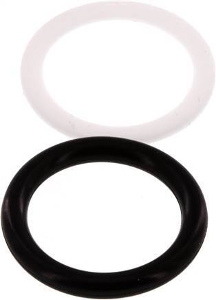 PTFE/NBR Seals Set for ISO 7241-1 A Hydraulic Coupling (20.5 mm and 38 mm)