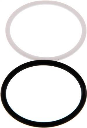 PTFE/NBR Seals Set for ISO 7241-1 A Hydraulic Coupling (34.3 mm and 54 mm)