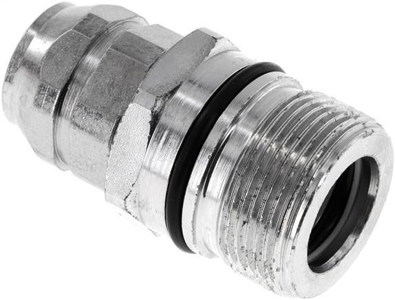 Steel DN 12.5 Hydraulic Coupling Socket M18x1.5 Female Threads ISO 14541 D M36 x 2