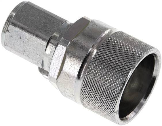 Steel DN 10 Hydraulic Coupling Plug G 3/8 inch Female Threads ISO 14541 D M28 x 2