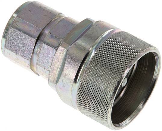 Steel DN 12.5 Hydraulic Coupling Plug M22x1.5 Female Threads ISO 14541 D M36 x 2