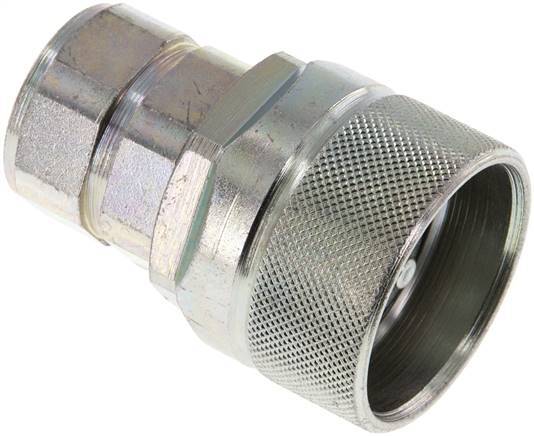 Steel DN 12.5 Hydraulic Coupling Plug G 1/2 inch Female Threads ISO 14541 D M36 x 2