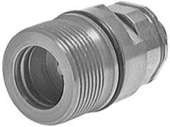 Stahl DN 25 Hydraulikkupplung Muffe 35 mm L Druckring ISO 8434-1 D M48 x 3