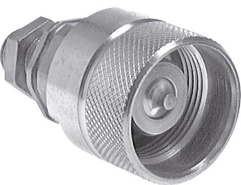 Acier DN 10 Coupleur hydraulique Bouchon 8 mm L Anneau de compression Cloison ISO 14541/8434-1 D M28 x 2