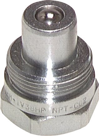 Steel Hydraulic Coupling Plug 3/8 inch Female NPT Threads