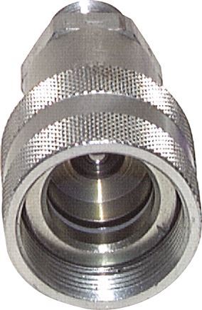 Stahl-Hydraulik-Kupplungsmuffe 3/8 Zoll NPT-Außengewinde Staubschutzkappe