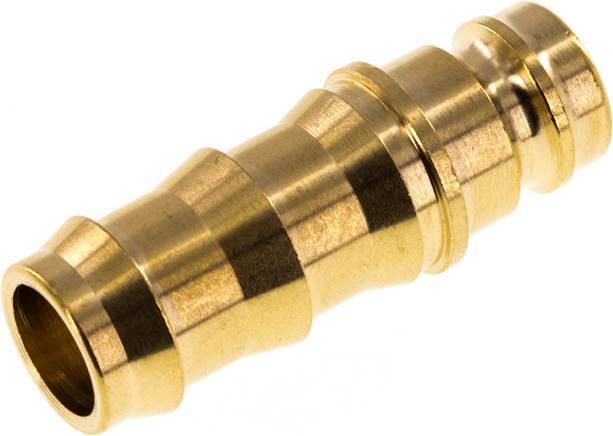 Brass DN 9 Mold Coupling Plug 12.7 mm Hose Pillar