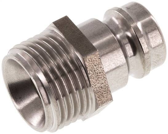 Bouchon de raccord d'air DN 9 en acier inoxydable avec filetage mâle G 3/8 pouce.