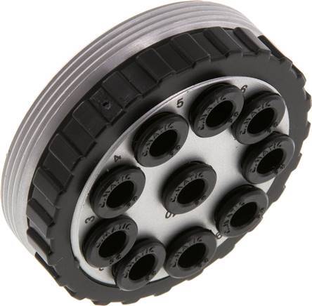 POM Multi-coupling Socket 10x6 mm Push-in Connections Vacuum