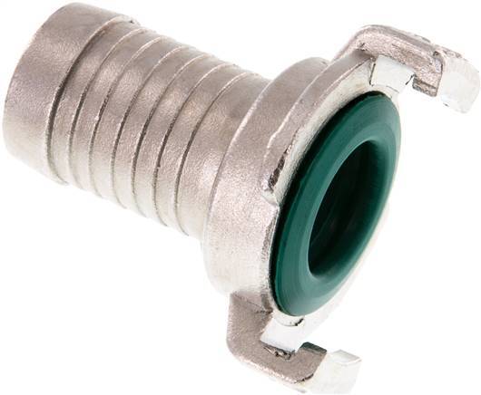 Embout de tuyau 25 mm (1'') Coupleur en acier inoxydable pour tuyau de jardin GEKA