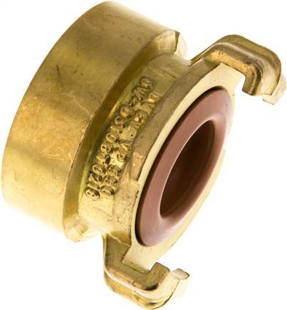 1 1/4'' Female GEKA Garden Hose Brass Coupling KTW