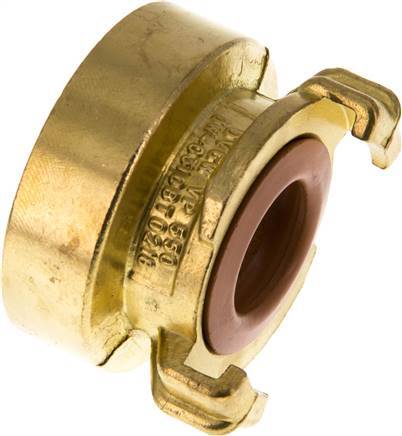 1 1/2'' Female GEKA Garden Hose Brass Coupling KTW