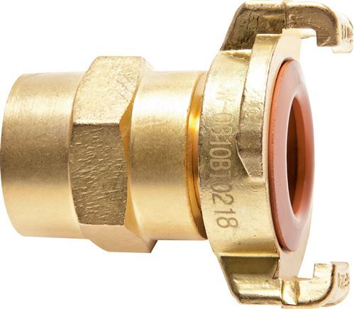 Embout de tuyau 25 mm (1'') GEKA Coupleur en laiton pour tuyau de jardin KTW Raccord pour tuyaux industriels