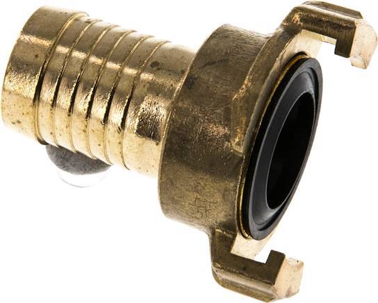 25 mm (1'') Hose Barb GEKA Garden Hose Brass Coupling Rotatable when uncoupled