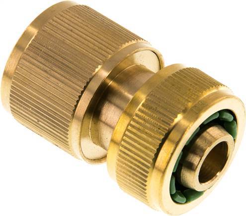 Conector de manguera de latón estilo GARDENA de 13 mm (1/2")