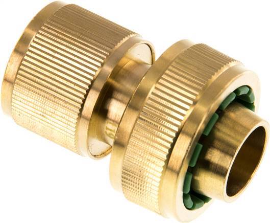 Conector de manguera de latón estilo GARDENA de 19 mm (3/4")