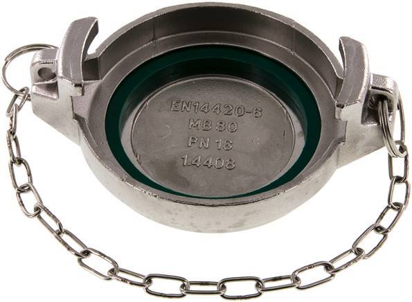 Capuchon DN 80 en acier inoxydable pour camion-citerne (TW) Type MB