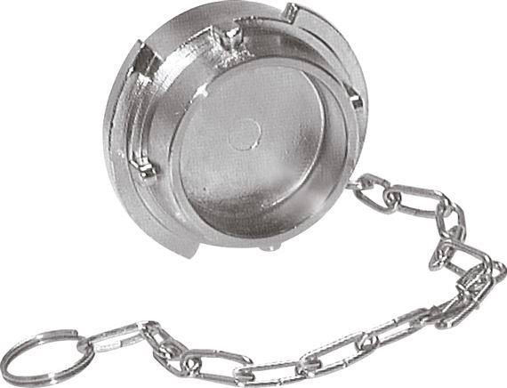 Tapón de acero inoxidable DN 100 para camiones cisterna (TW) tipo VB