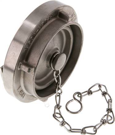 75-B (89 mm) Stainless Steel Cap for Storz Coupling