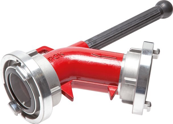 90deg bocht voor straalpijp 75-B Storz Gesmeed Aluminium DIN 14368