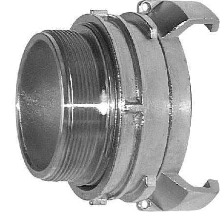 Guillemin DN 65 Edelstahl-Kupplung G 2 1/2'' Außengewinde mit Verschluss