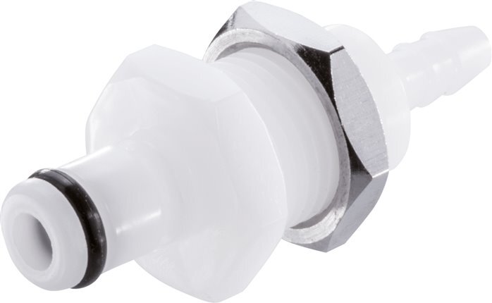 POM DN 3.2 Linktech Kupplungsstecker 1.6 mm Schlauchsäule Bulkhead 20 Serie