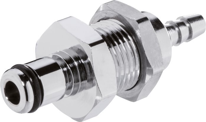 Messing DN 3.2 Linktech Kupplungsstecker 6.4 mm Schlauchsäule Bulkhead 20 Serie