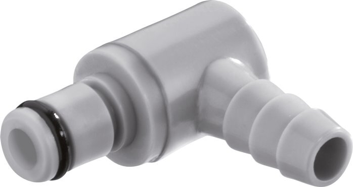 PP DN 3.2 Enchufe de anclaje Linktech 3.2 mm Pilar de manguera Gris 90-deg 20 Series