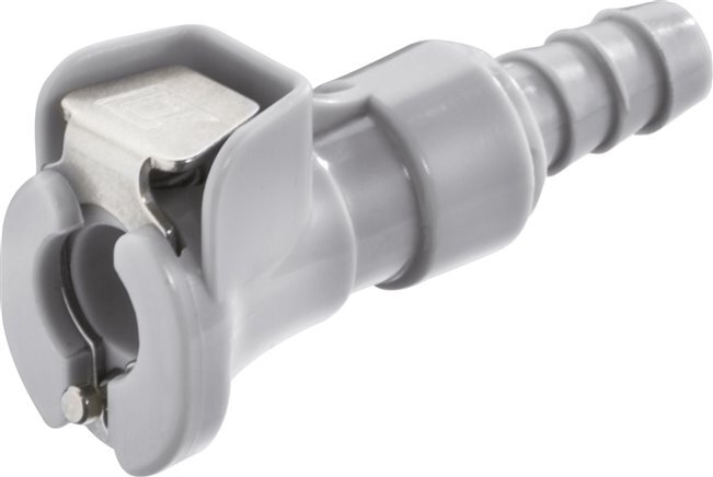 PP DN 3.2 Raccord Linktech femelle 1.6 mm Pilier de tuyau double obturation gris série 20