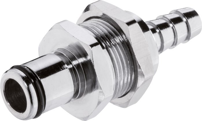 Messing DN 6.4 Linktech Kupplungsstecker 6.4 mm Schlauchsäule Bulkhead 40 Serie