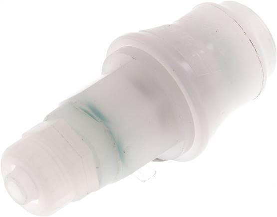 PVDF DN 5 Kupplungsmuffe 6x8 mm Überwurfmutter