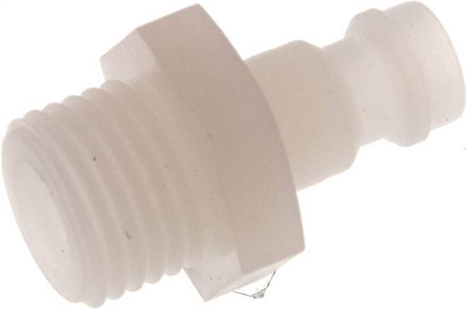 PVDF DN 5 Coupling Plug G 1/4 inch Male Threads