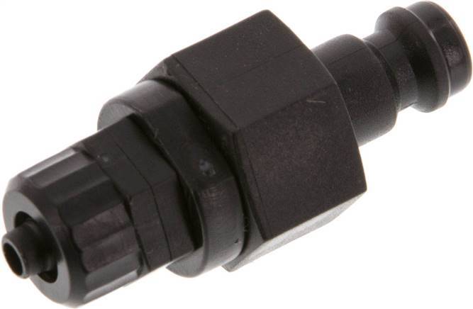 POM DN 5 Coupling Plug 4x6 mm Union Nut Double Shut-Off