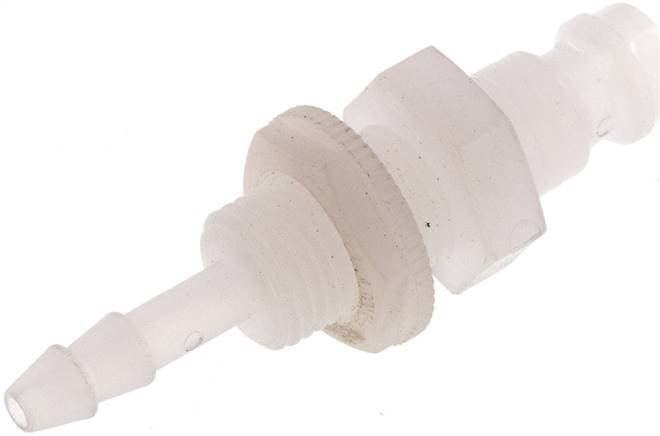 PVDF DN 5 Bouchon d'accouplement 4 mm Pilier de tuyau Bulkhead