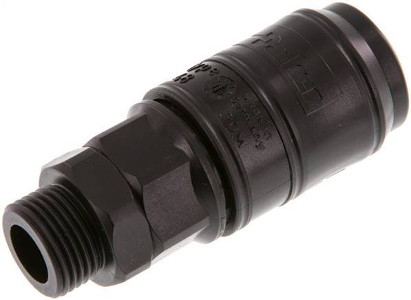 POM DN 7.2 Manchon d'accouplement G 3/8 pouce filetage mâle