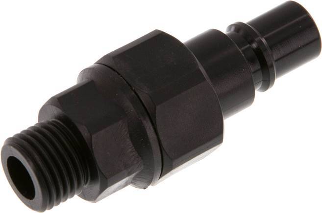 POM DN 7.2 Coupling Plug G 1/4 inch Male Threads Double Shut-Off