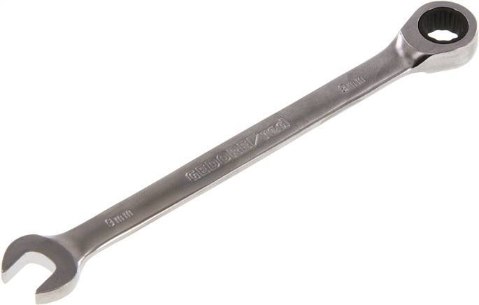 9mm Gedore Red Open End Wrench With Ratchet End