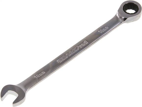 10mm Gedore Red Open End Wrench With Ratchet End