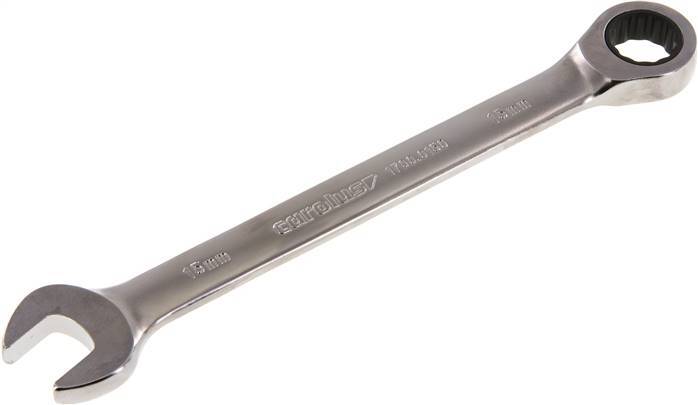 15mm Gedore Red Open End Wrench With Ratchet End