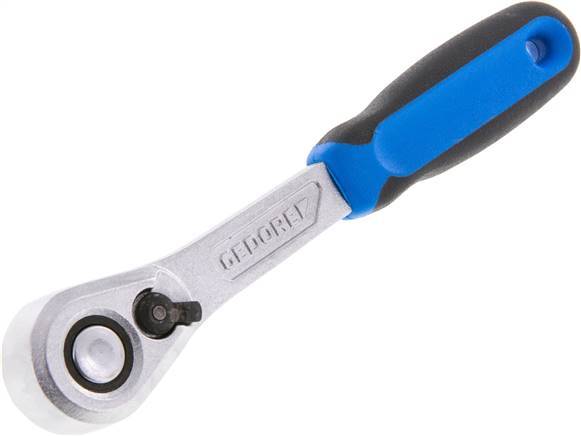 1/4" Gedore Ratchet With Switch Lever And Lock-Release Button