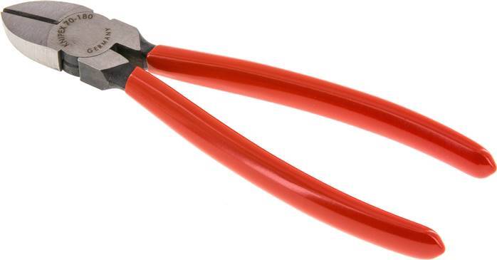 Knipex Diagonal Cutting Pliers 180 mm Plastic-coated Handles