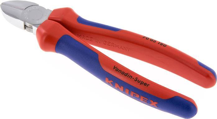 Alicates de corte diagonal Knipex 180 mm Mangos de 2 componentes