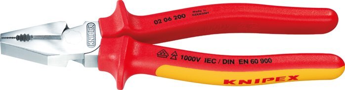 Alicates combinados Knipex 180 mm VDE probado hasta 1000V