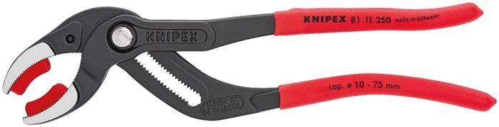 Knipex Siphonzange 250 mm Kunststoffbeschichtete Griffe