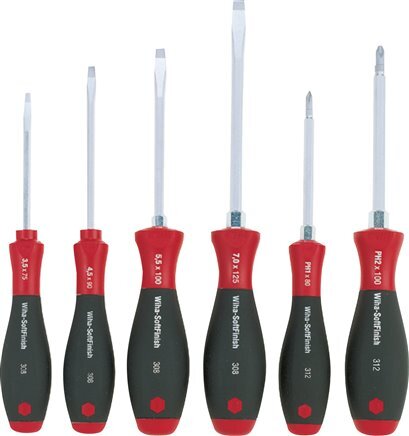 Wiha 6-Piece Slotted/Phillips Screwdriver Hexagonal Blade