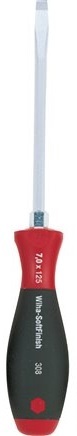 Wiha SoftFinish Screwdriver Slotted 0.6x3.5x75 mm