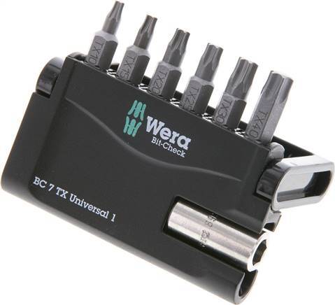 Surtido de puntas TORX de 7 piezas de Wera