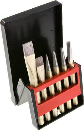 6-piece Set of Flat Chisels