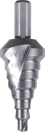 RUKO Foret étagé HSS à goujure spirale Taille 1